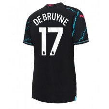 Manchester City Kevin De Bruyne #17 Tredjedrakt Kvinner 2023-24 Kortermet